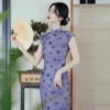 leisure-time-purple-cheongsam-modern-qipao-03 leisure time purple cheongsam modern qipao