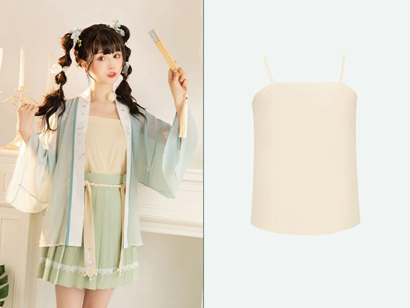solid camisole hanfu tank top
