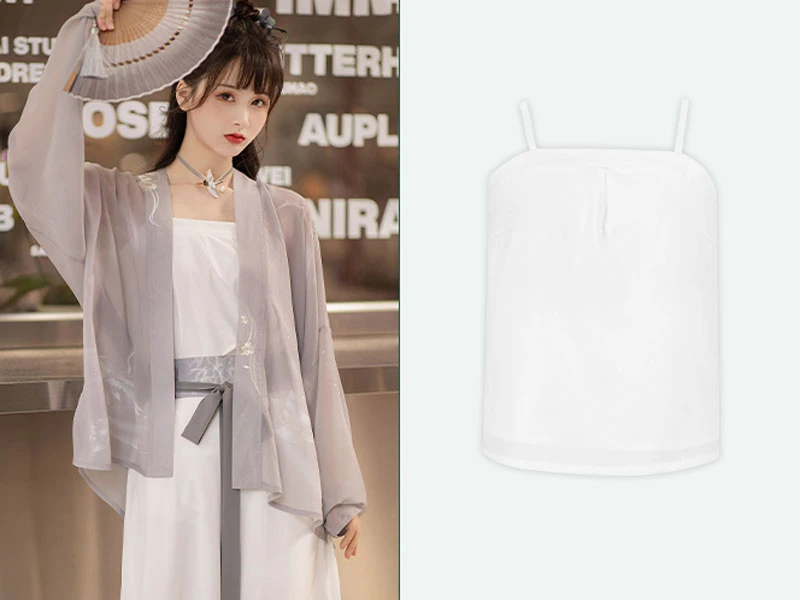 solid camisole hanfu tank top