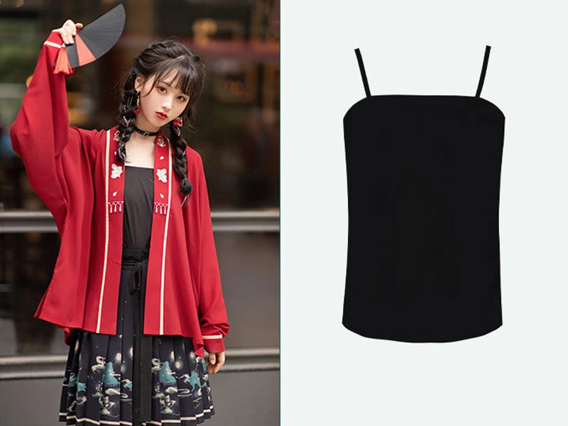 solid camisole hanfu tank top