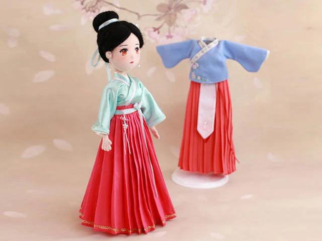 hanfu clothes silk material