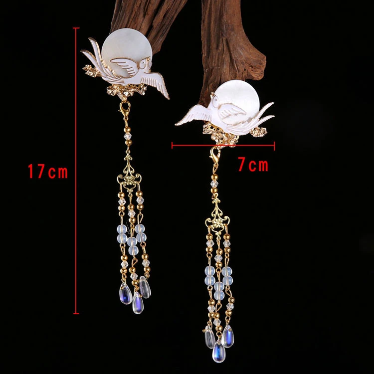 newhanfu retro bird hanfu jewelry