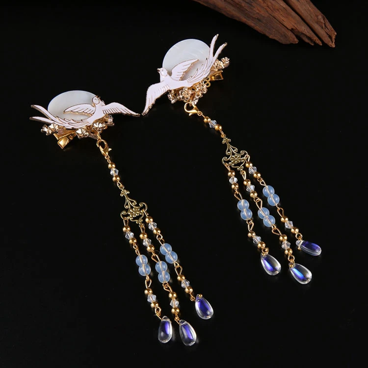 newhanfu retro bird hanfu jewelry