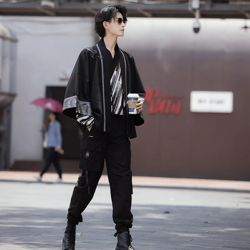 Men-Casual-Hanfu-Autumn-Song-Style-Fashion-Suit-3 Men Casual Hanfu Autumn Song Style Fashion Suit