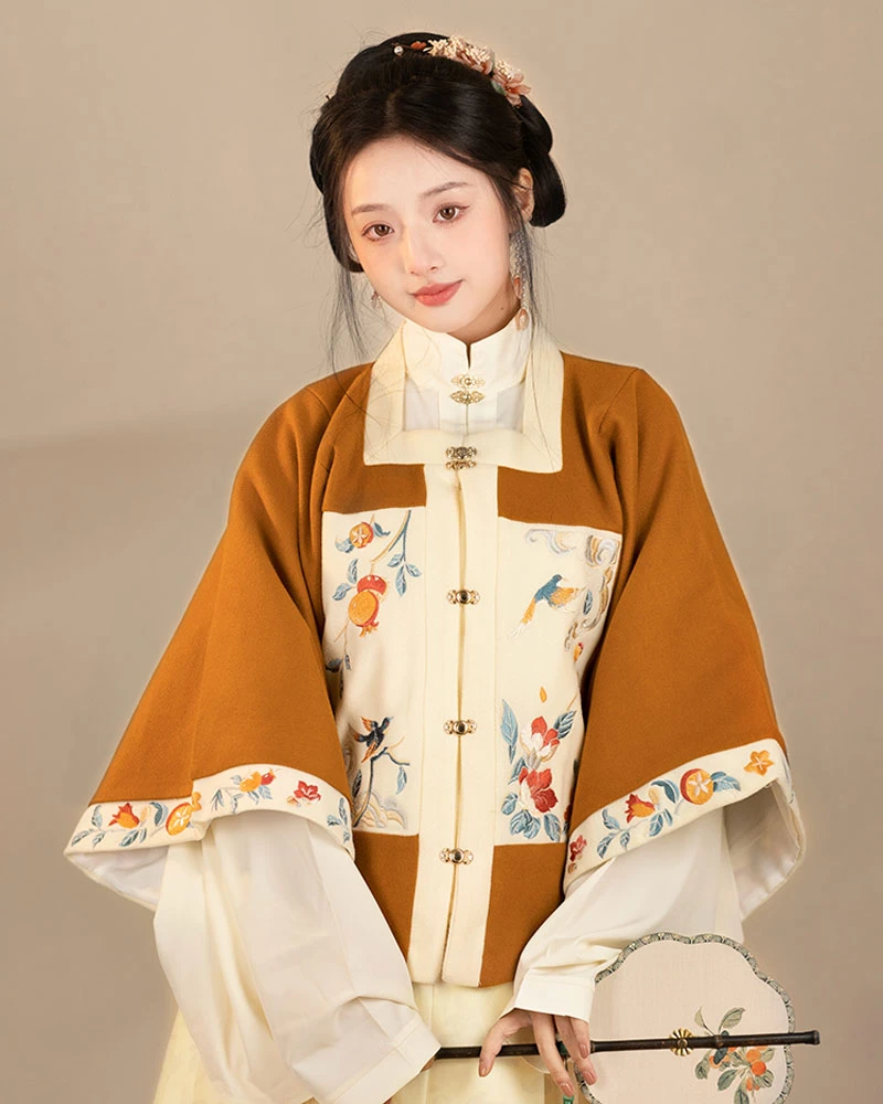 sweet sister orange red hanfu dress