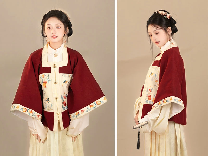 sweet sister orange red hanfu dress
