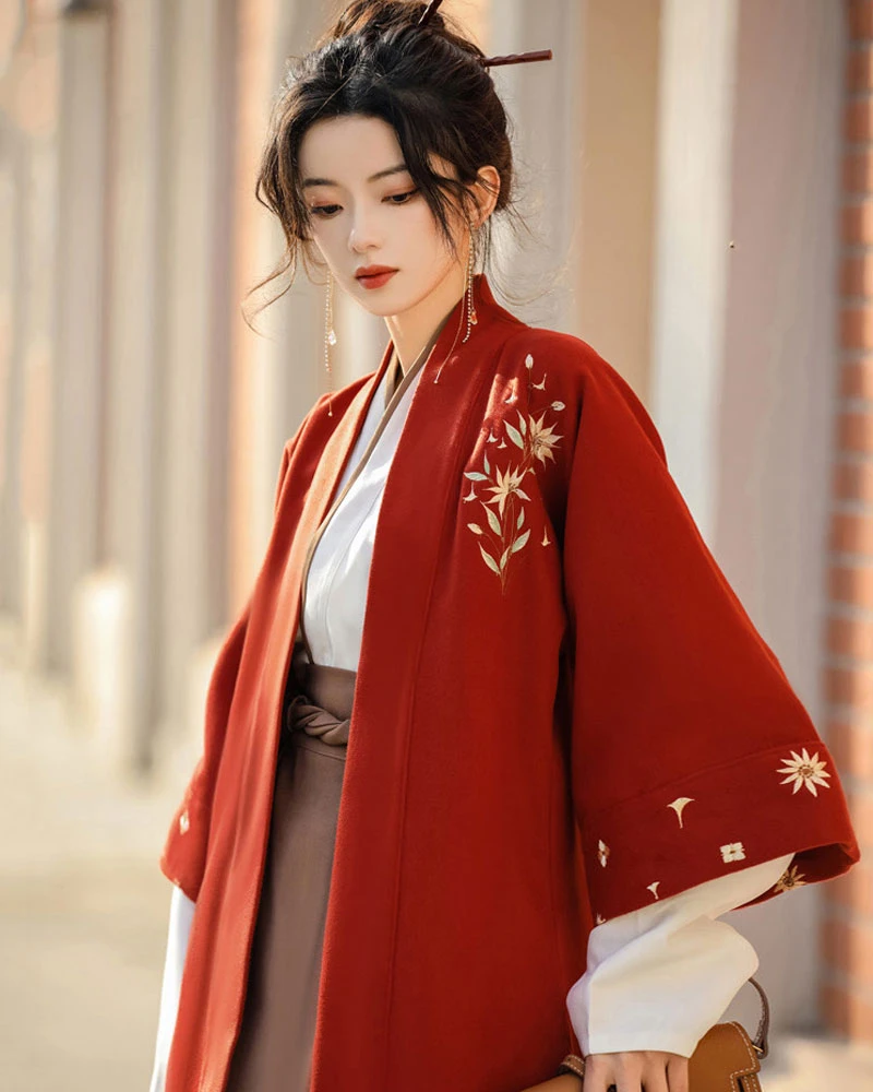 winter orchid women hanfu jacket