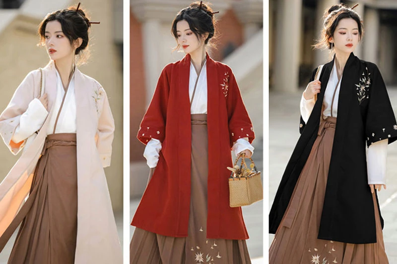 winter orchid women hanfu jacket