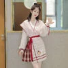 Summer-Fashion-Tang-Dynasty-Hanfu-Women-Daily-Short-Skirt-1 Summer Fashion Tang Dynasty Hanfu Women Daily Short Skirt