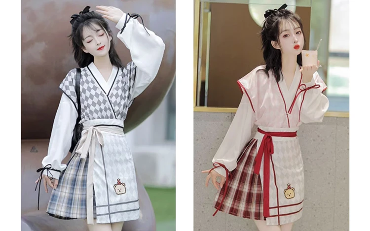 Summer Fashion Tang Dynasty Hanfu Women Daily Short Skirt