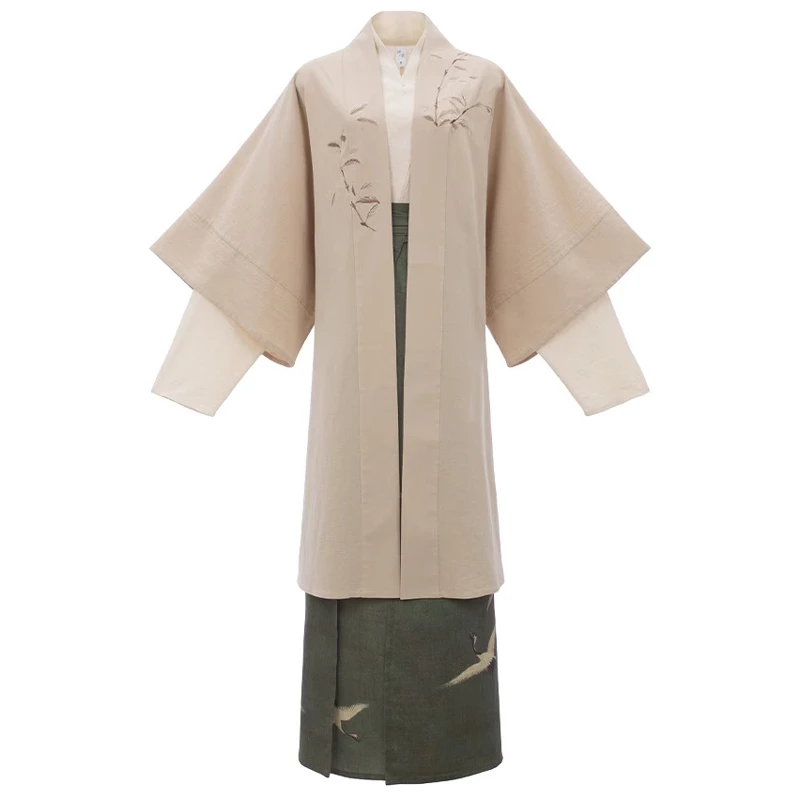 Women-Song-Dynasty-Hanfu-Long-Stylish-Spring-Daily-Wear-4 Women's Song Dynasty Hanfu Long Stylish Spring Daily Wear