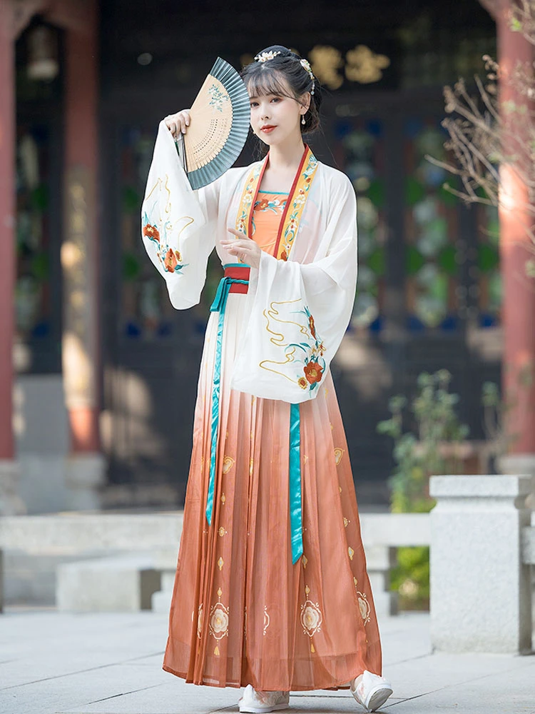 Red Camellia summer hanfu