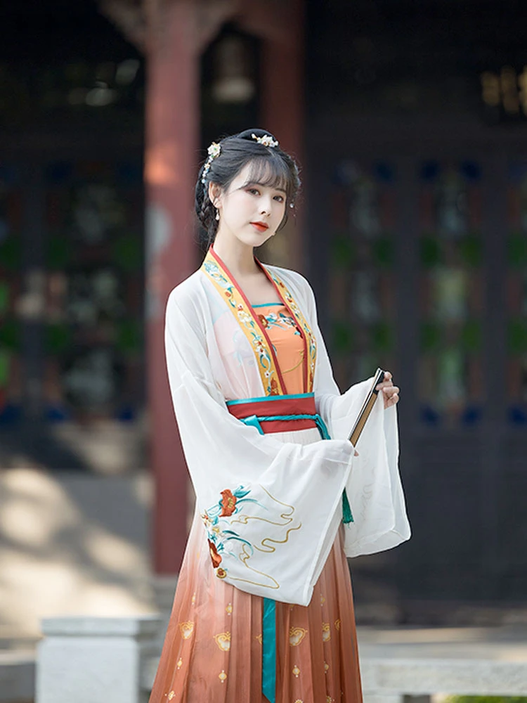 Red Camellia summer hanfu