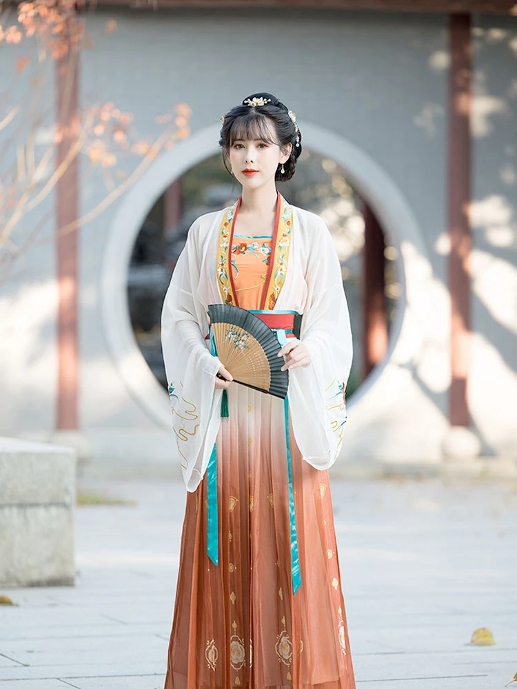 Red Camellia summer hanfu