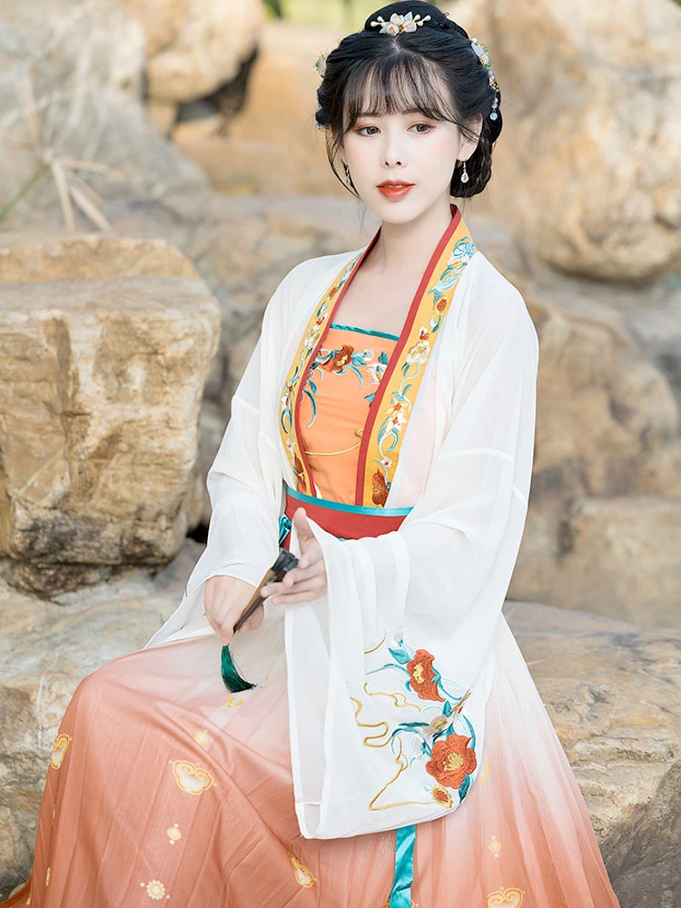 Red Camellia summer hanfu