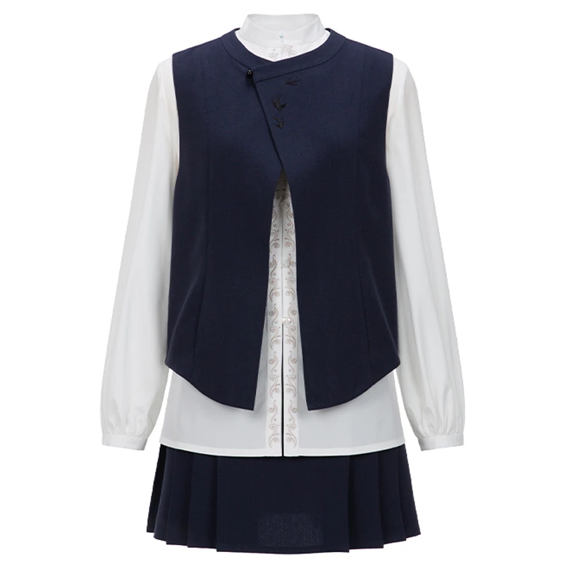 Fashion-Hanfu-Short-Skirt-Suit-Ming-Dynasty-Ladies-Bijia-Top-4 Fashion Hanfu Short Skirt Suit Ming Dynasty Ladies Bijia Top