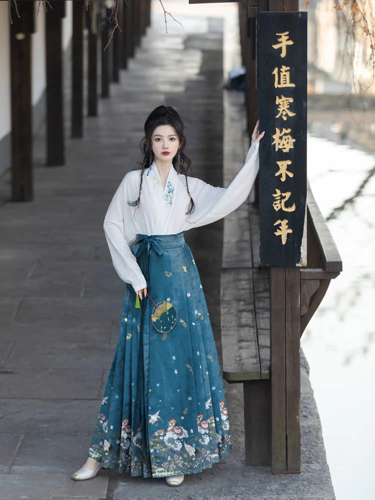 Women's Spring Ming Dynasty Hanfu Modern Fashion Set