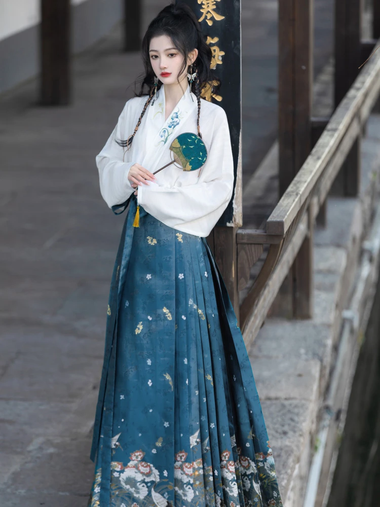Women's Spring Ming Dynasty Hanfu Modern Fashion Set