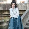 Women's-Spring-Ming-Dynasty-Hanfu-Modern-Fashion-Set-2 Women's Spring Ming Dynasty Hanfu Modern Fashion Set