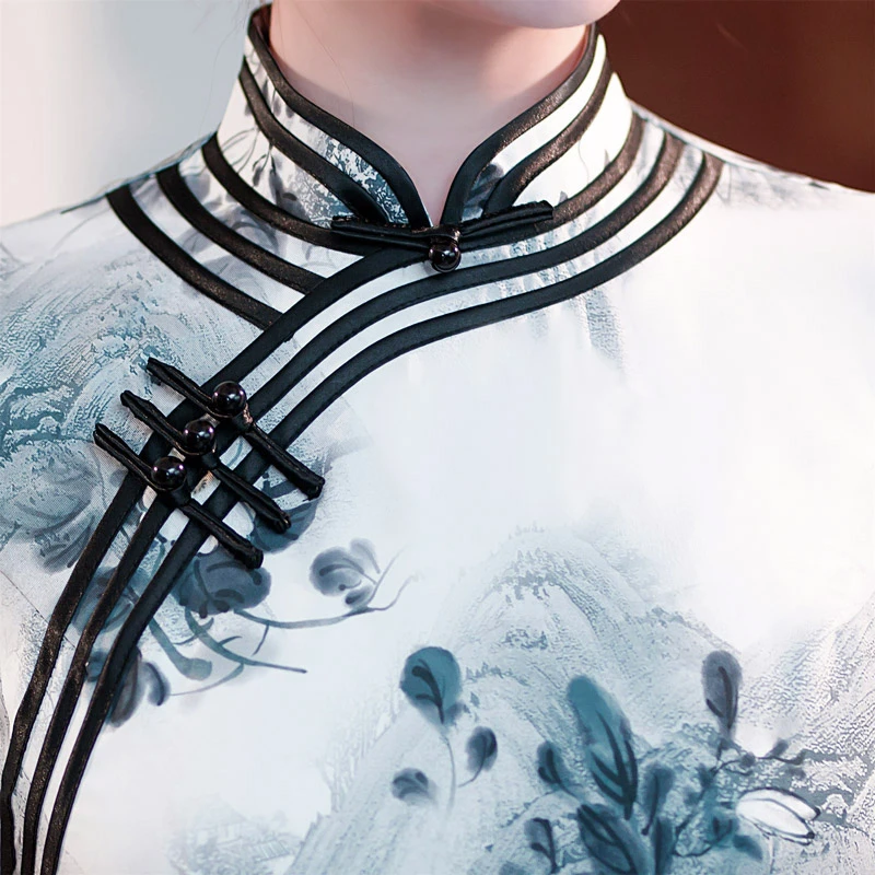 meet-village-white-black-cheongsam-qipao-04 meet village white black cheongsam qipao