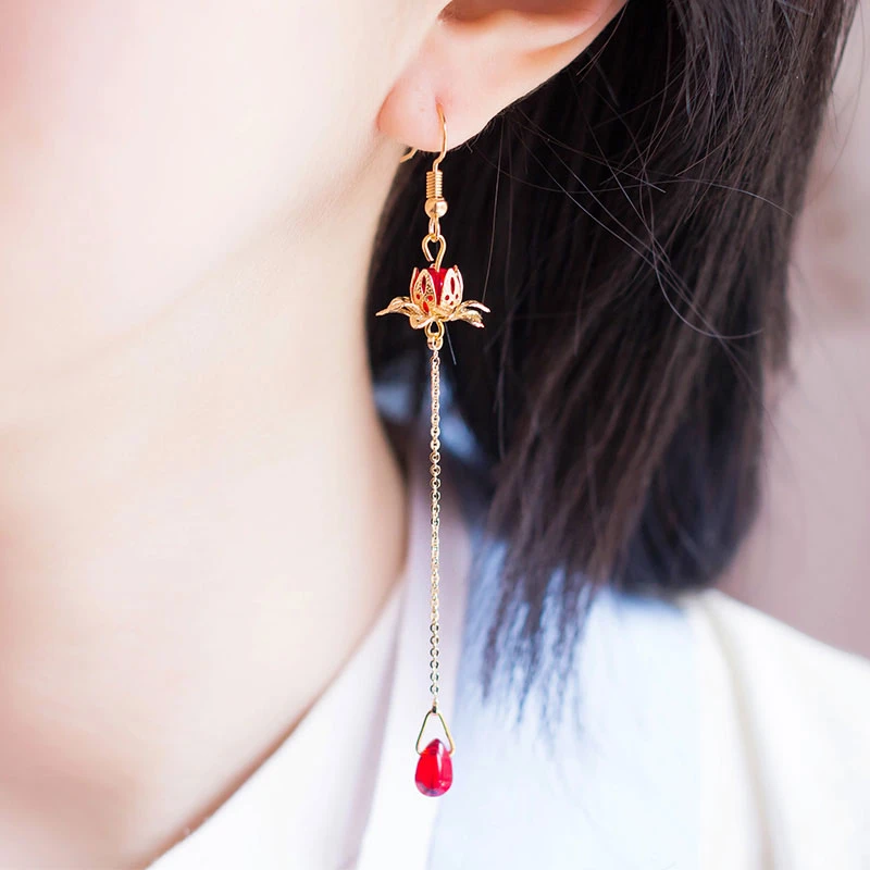 Water-Lotus-hanfu-earrings-01 Water Lotus hanfu earrings