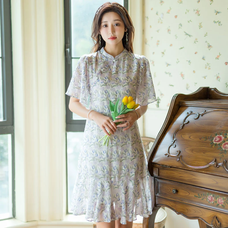 preppy-blue-modern-qipao-01 preppy blue modern qipao summer