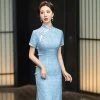 Vintage-Women-Cheongsam-Elegant-Long-Silk-Long-Qipao-Dresses-1 Vintage Women Cheongsam Elegant Long Silk Long Qipao Dresses