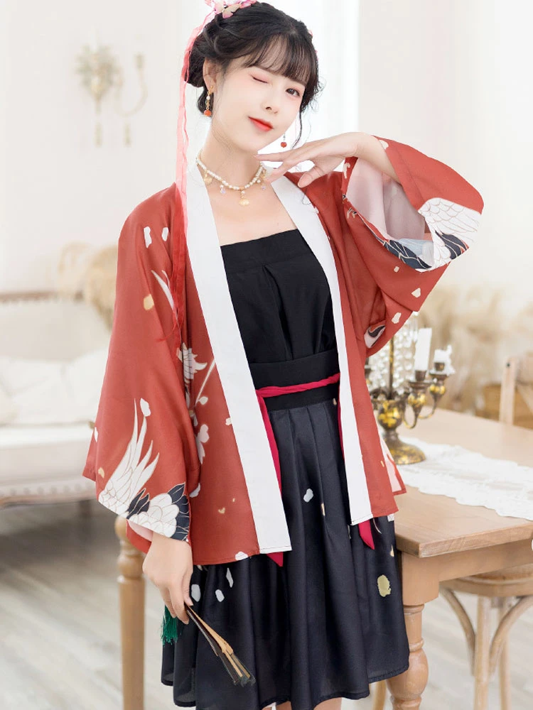 Flying Crane hanfu dress