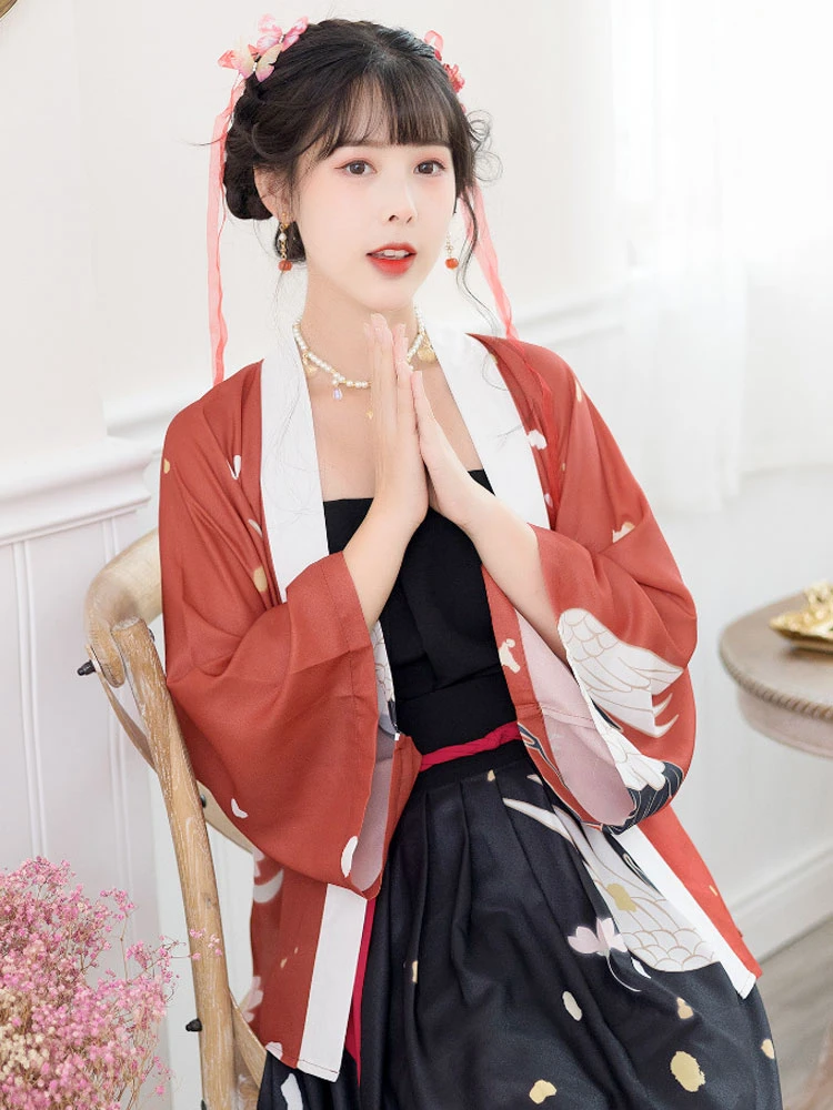 Flying Crane hanfu dress