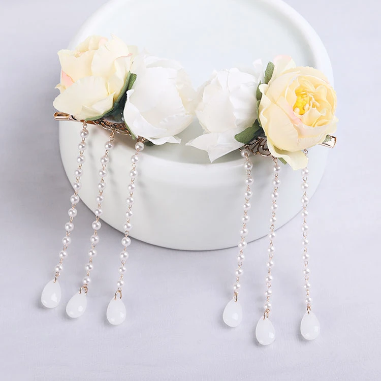 Rose Hairclip hanfu accessory