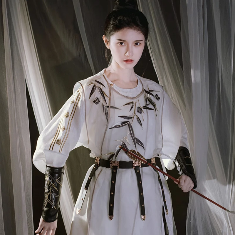 Tang-Dynasty-Round-Neck-Robe-Improved-Fashion-Couple-Hanfu-4 Tang Dynasty Round Neck Robe Improved Fashion Couple's Hanfu