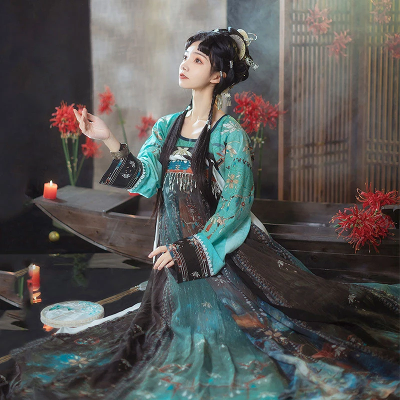 Bana-Flower-qixiong-hanfu-01 Bana-Flower qixiong hanfu dress