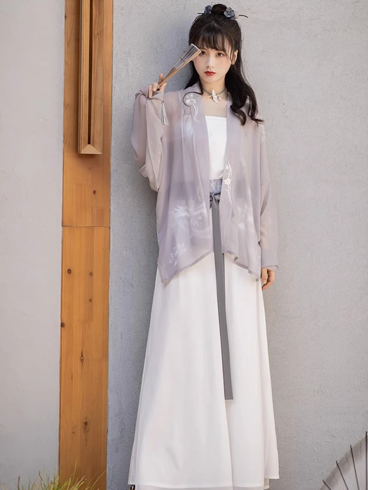 Summer Hanyuansu Songku Set Modern Hanfu for Women