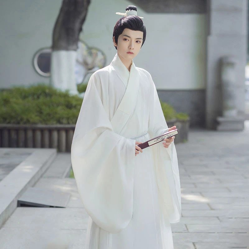 Jacquard-Daopao-Men-Hanfu-01 Jacquard Daopao Men Hanfu Robe