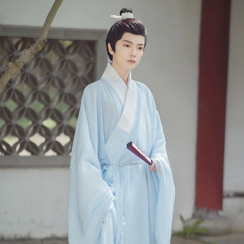 Jacquard-Daopao-Men-Hanfu-04 Jacquard Daopao Men Hanfu Robe