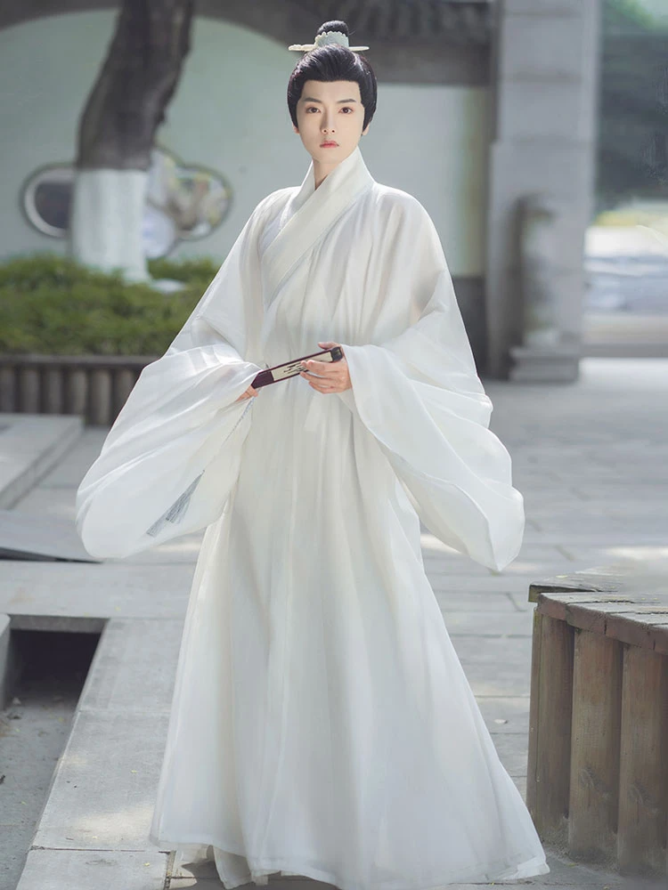Jacquard Daopao Men Hanfu Robe