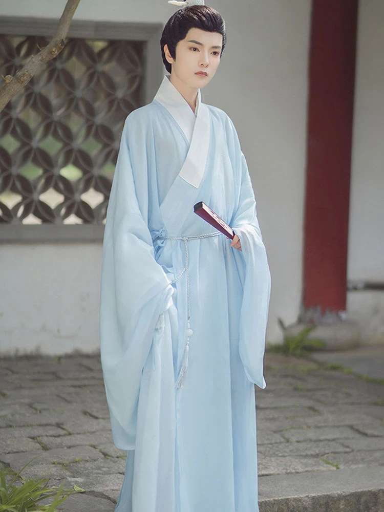 Jacquard Daopao Men Hanfu Robe