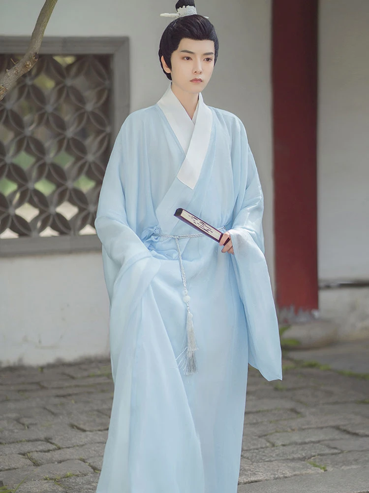 Jacquard Daopao Men Hanfu Robe