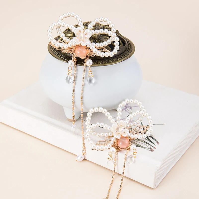 Pearl-Hairclip-Hanfu-Headdress-Ancient-Costume-Accessories-for-Girl-1 Pearl Hairclip Hanfu Headdress Ancient Costume Accessories for Girl
