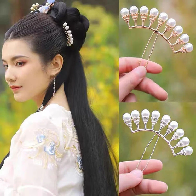 Nine Pearl Hanfu Haripin Jewelry