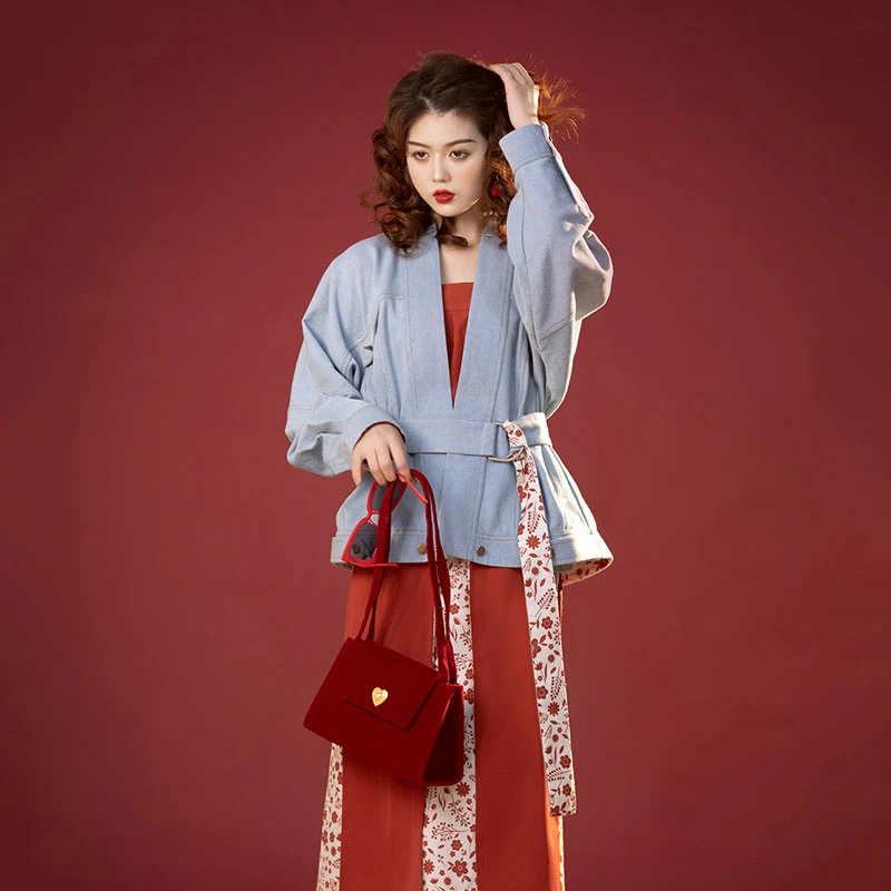 hk-denim-modern-hanfu-03 hong kong denim modern red hanfu
