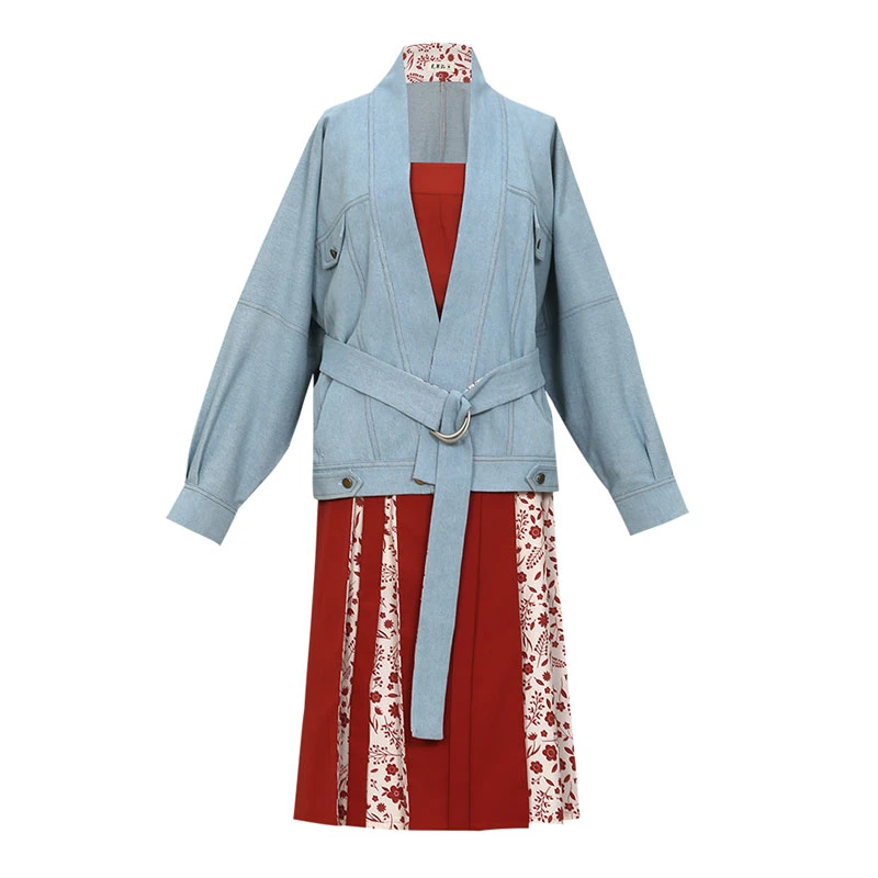 hk-denim-modern-hanfu-04 hong kong denim modern red hanfu