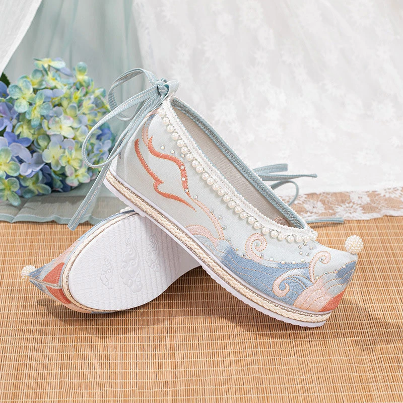 sea-beads-hanfu-shoes-01 sea beads pearl hanfu shoes