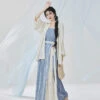 sea breeze casual blue hanfu dress