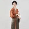 tea-aroma-fashion-hanfu-02 tea aroma fashion orange gray hanfu
