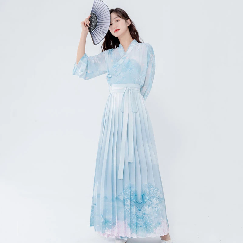 cherry-blossom-hanfu-01 cherry blossom blue hanfu