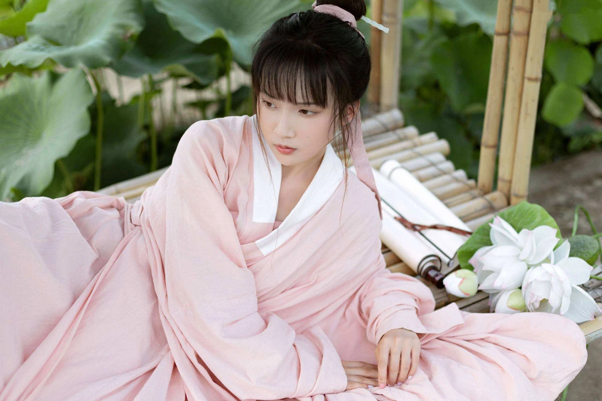 solid color hanfu clothing for casual formal