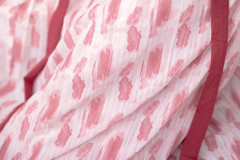 berry cream casual pink hanfu