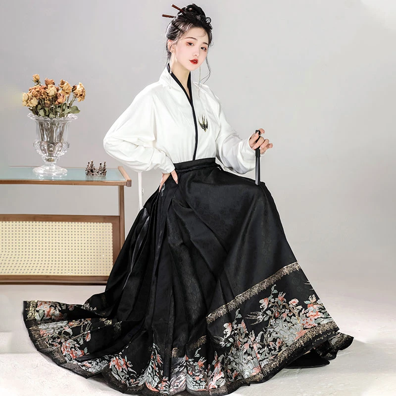 swallow-mamianqun-modern-hanfu-02 swallow mamianqun modern hanfu fashion