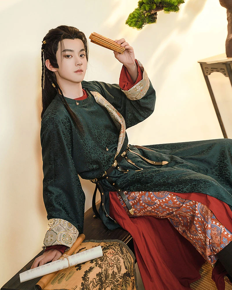 teen boy hanfu robe men